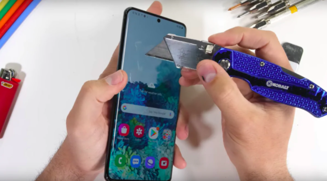 Samsung S20 plus screen got scratches?